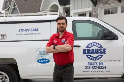 krause heating and cooling truck duluth